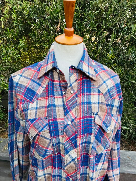 Vintage Plaid Wool Lightweight Jacket - image 6