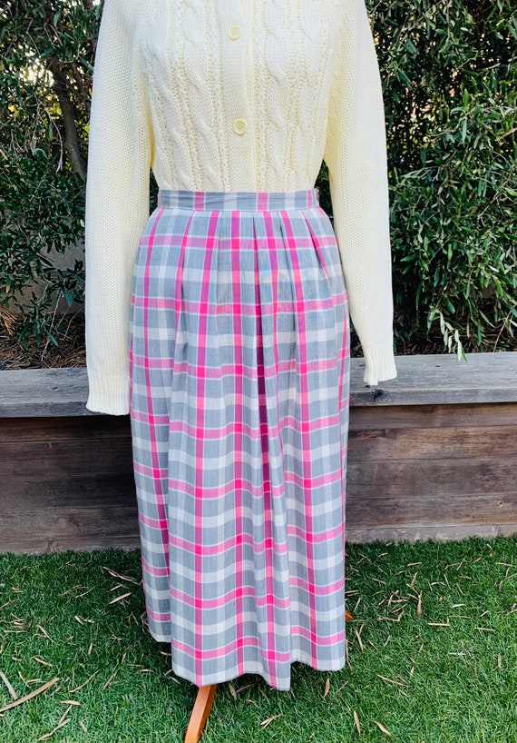 Pendleton Country Sophisticates Pink Gray Skirt - image 8