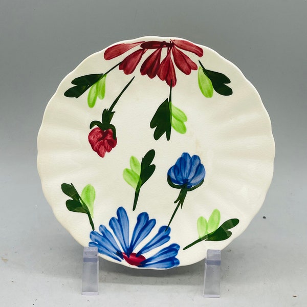 Blue Ridge Mardi Gras Platter and Bread Plates From Southern Pottery Sold Individually