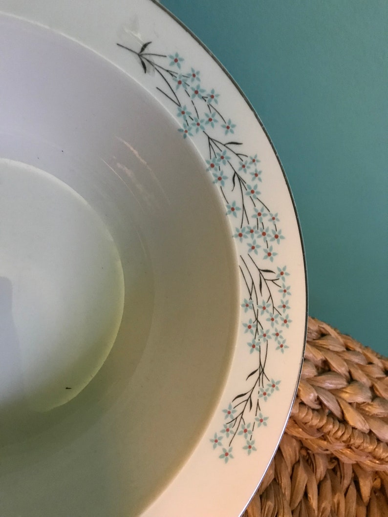 Sears\u2019 Harmony House Dinnerware Pieces In Crestwood Design 1960\u2019s Floral Serving Bowl