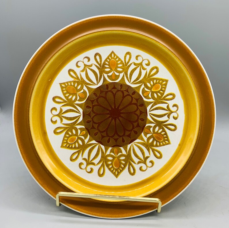 Mismatched Set of 5 Stoneware Dinner Plates Etsy