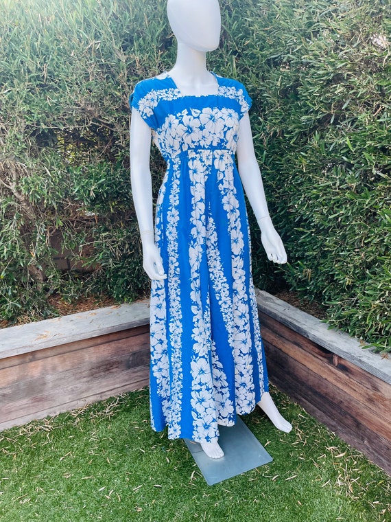 Vintage Evelyn Pearson Hawaiian Maxi Dress - image 3