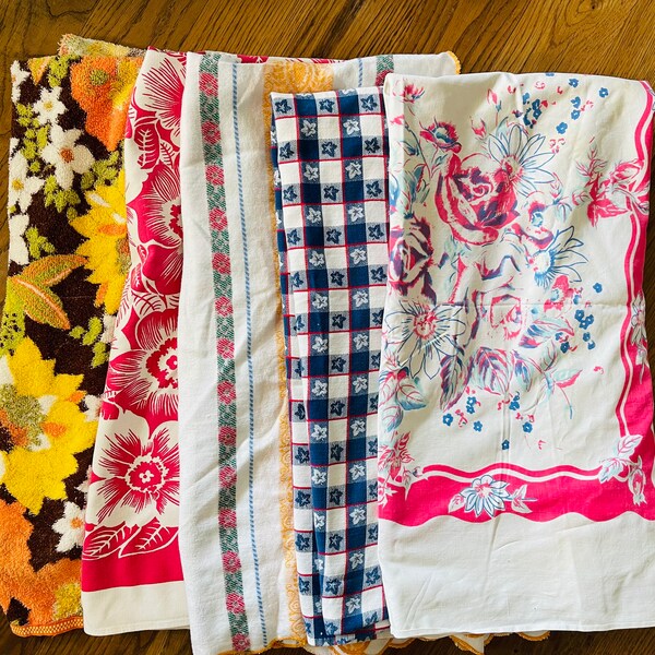 Vintage Tablecloths Etsy