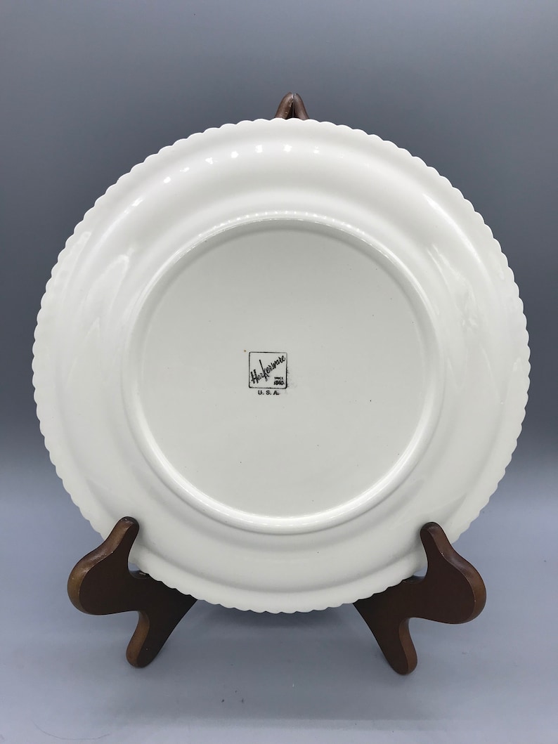 Harker Pottery\u2019s Currier And Ives Dinner Plates and