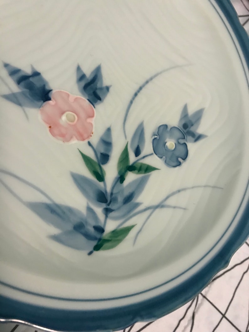 Japanese Stoneware Salad Plates with Textured Facade