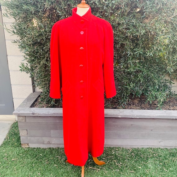 Vintage Pendleton Red Wool Overcoat