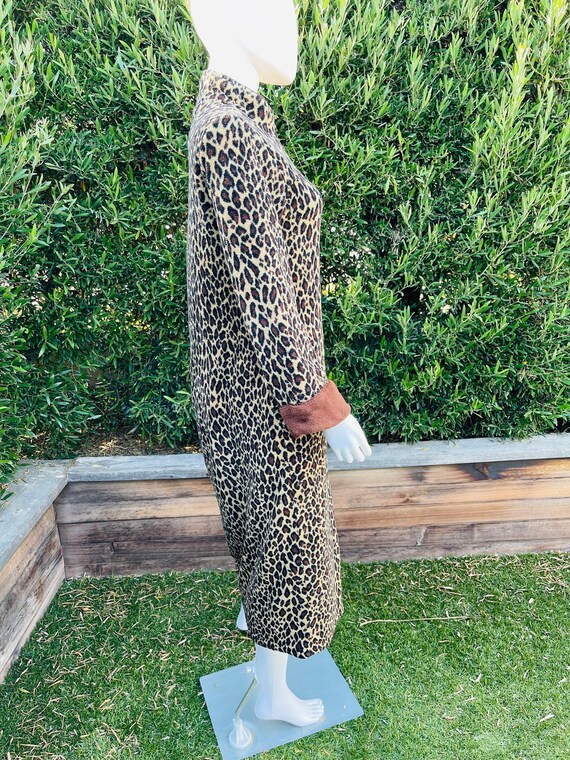 Oscar De La Renta Cheetah Zip Up Robe - image 5