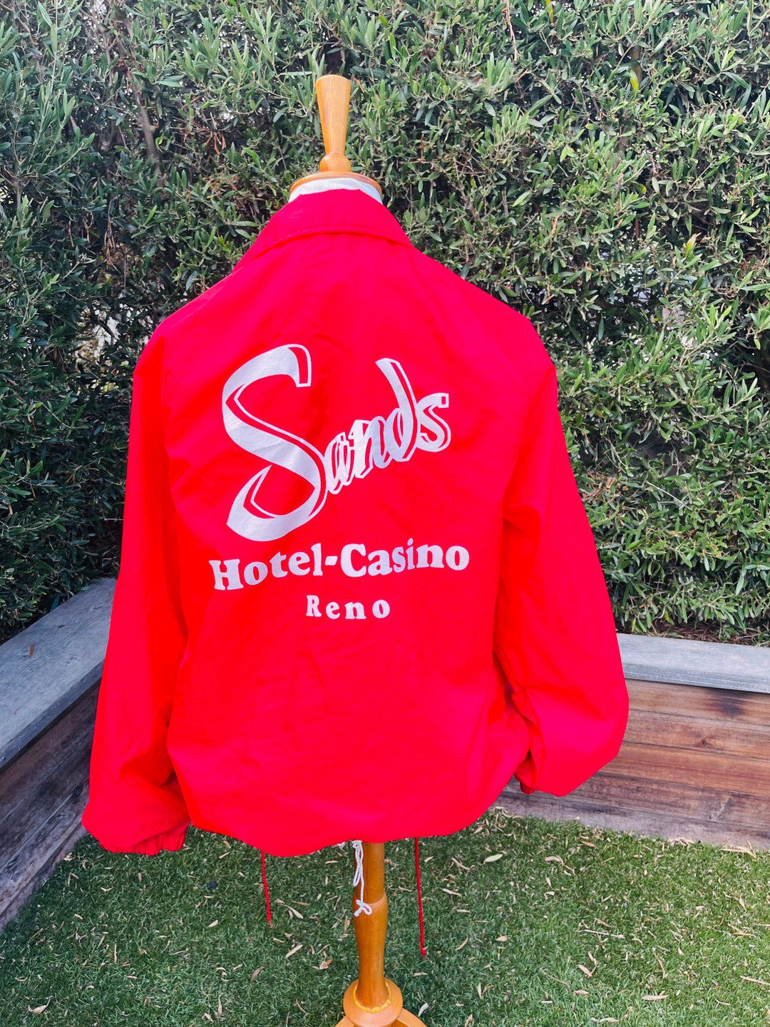 ABCO Sands Hotel & Casino Medium Red Nylon Jacket - Etsy