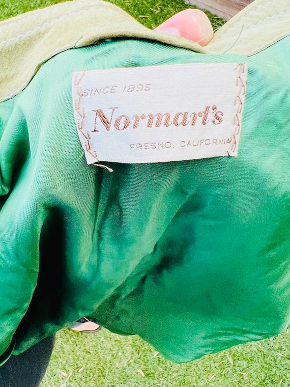 Vintage Normart’s Green Suede Jacket - image 10