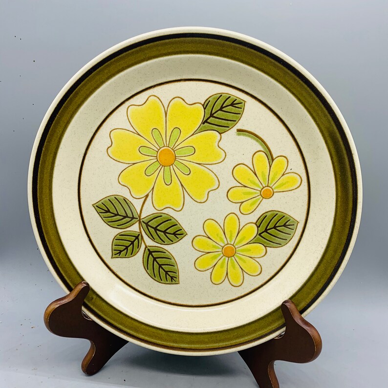 Mismatched Set of 5 Vintage Dinner Plates/ Mixed Set of Floral Etsy