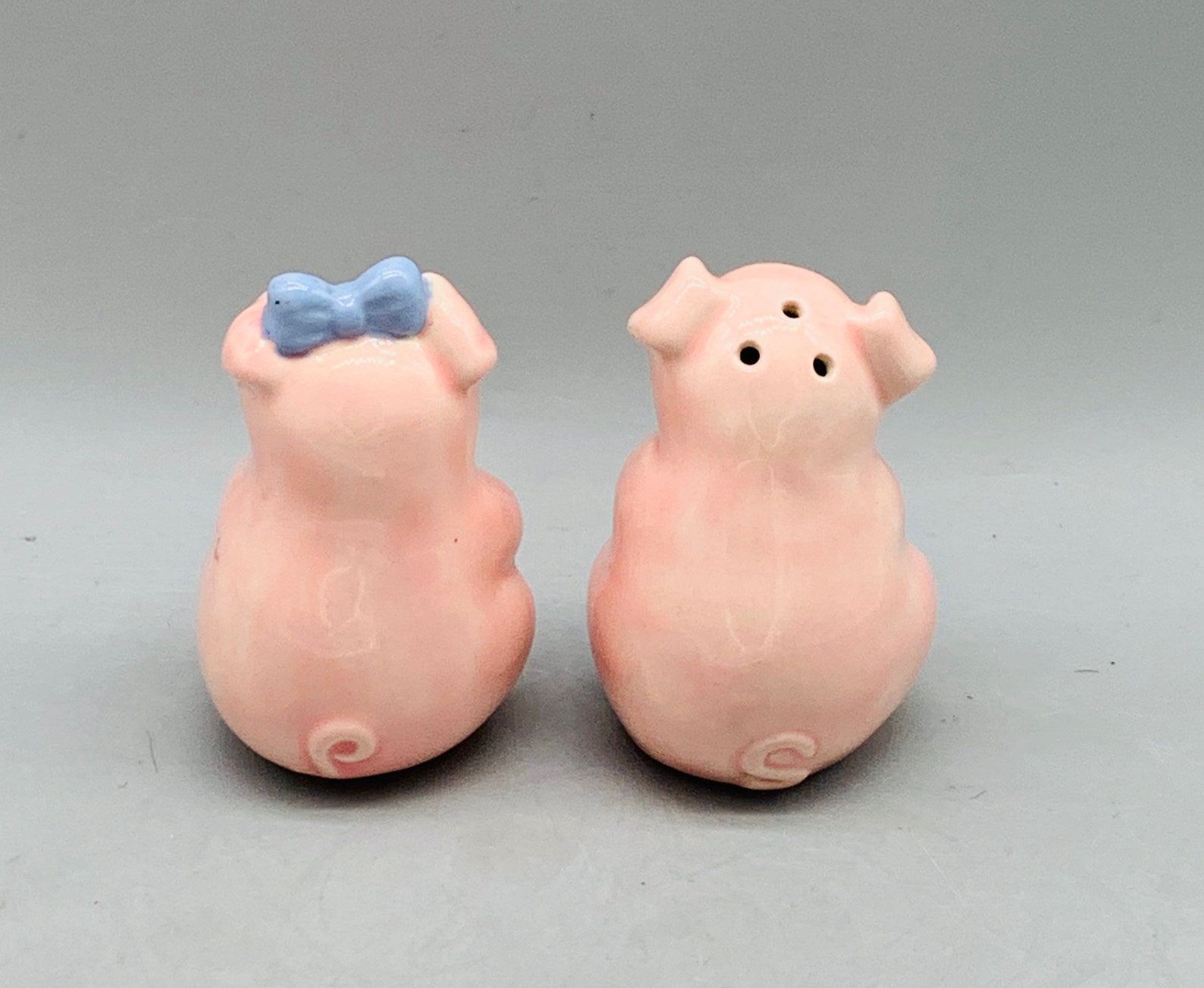 Vintage Ceramic Pig Napkin Holder and Pig Salt & Pepper Etsy