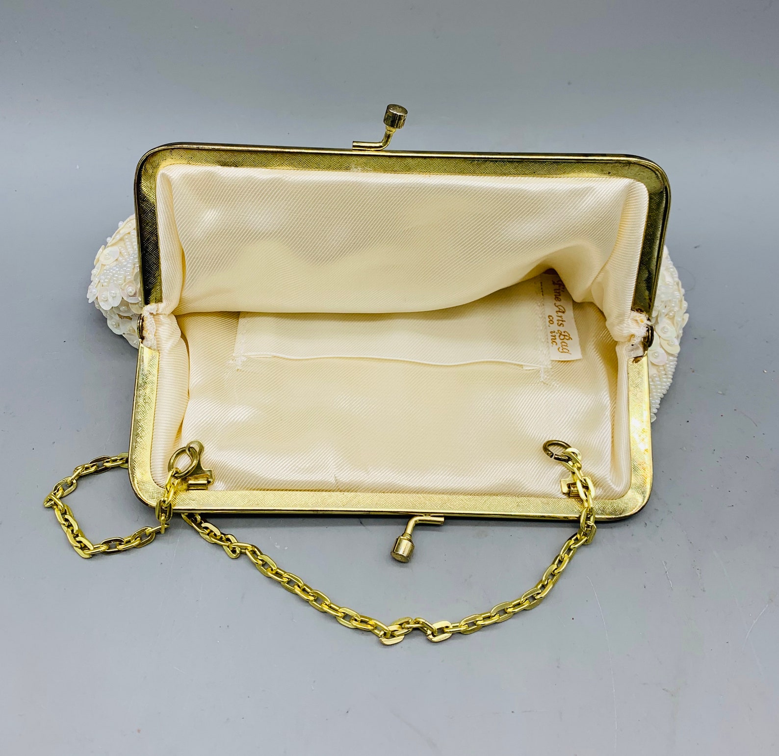 Vintage Mid Century Fine Arts Bag Co. Beaded and Sequins Bag Etsy