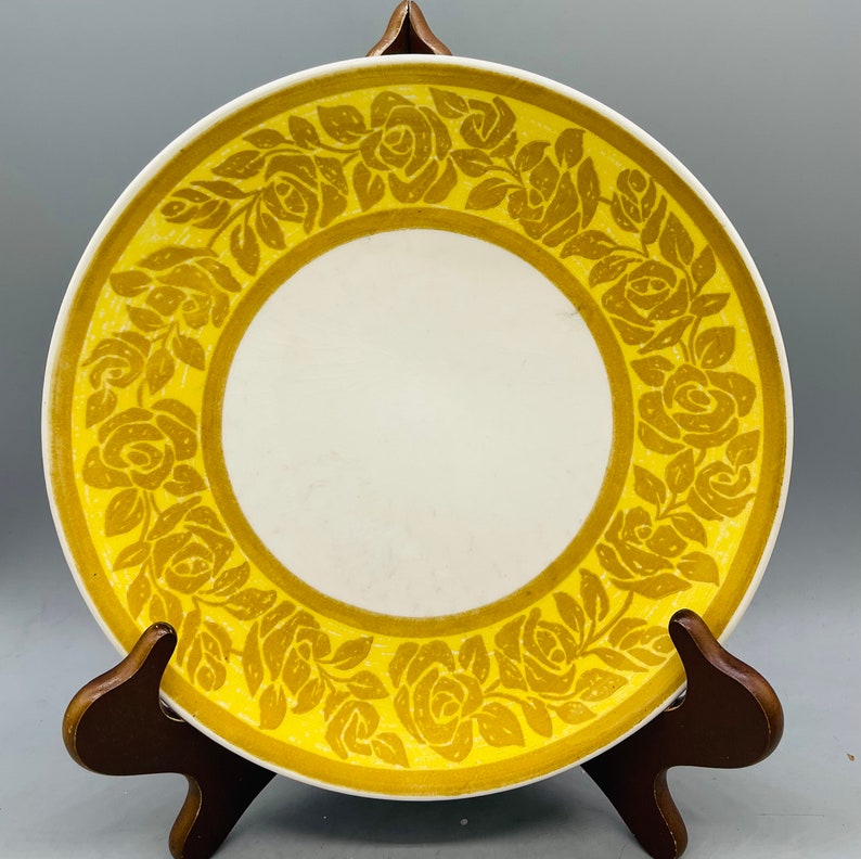 Mismatched Set of 6 Yellow Ironstone Dinner Plates Etsy