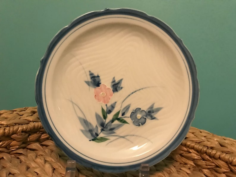 Japanese Stoneware Salad Plates with Textured Facade