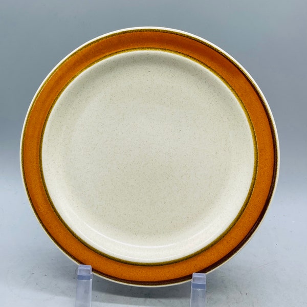 Sears’ Harmony House Sahara Orange and Tan Stoneware Dinnerware Pieces Sold Individually/ Sahara Orange Salad Plates, Creamer