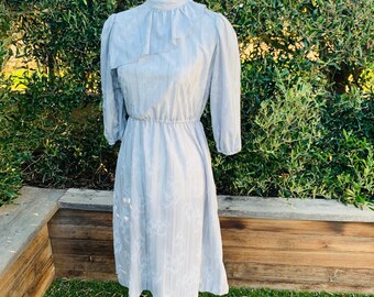 Vintage 1980’s Gray 3/4 Sleeved Dress