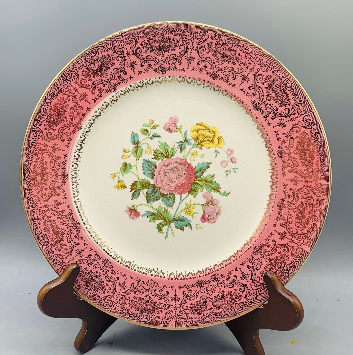 Vintage Gold Filigree Floral Service Plates/ Chargers Sold Etsy