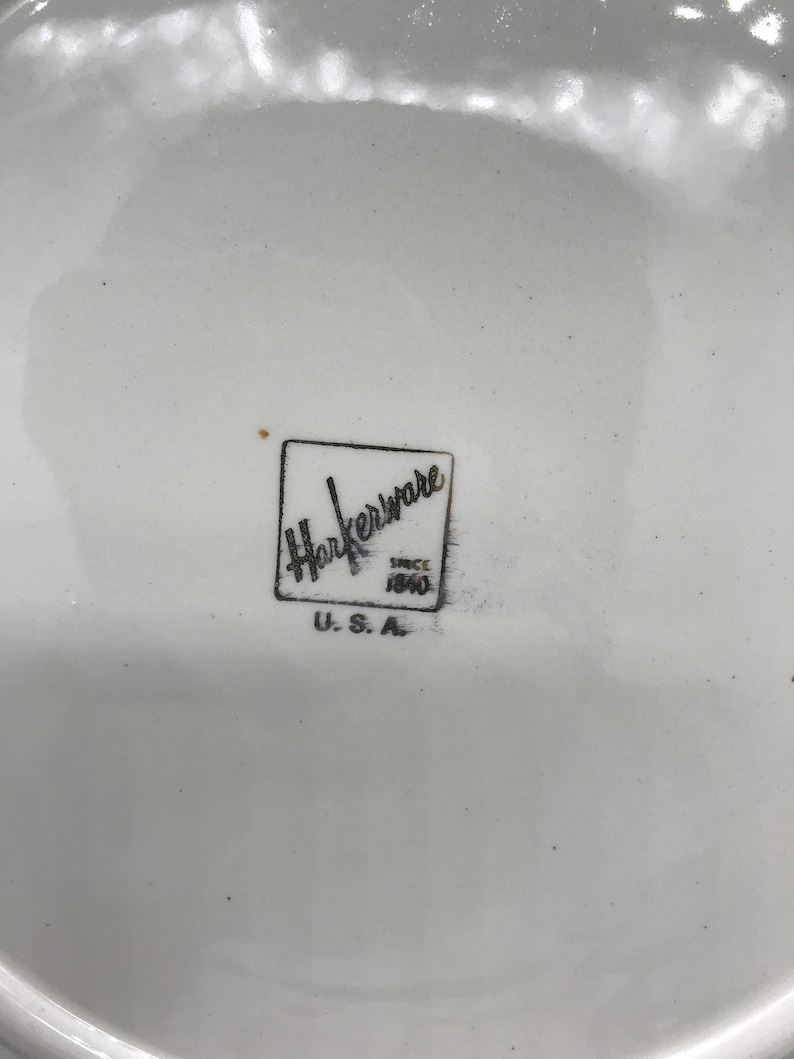 Harker Pottery\u2019s Currier And Ives Dinner Plates and