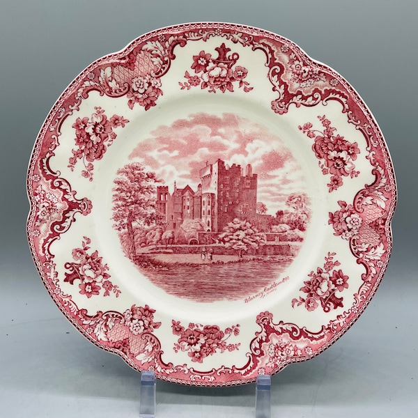 Johnson Brothers Old Britains Castles Pink Dinner Plates, Rimmed Cereal Bowls and Square Soup Bowls Sold Individually