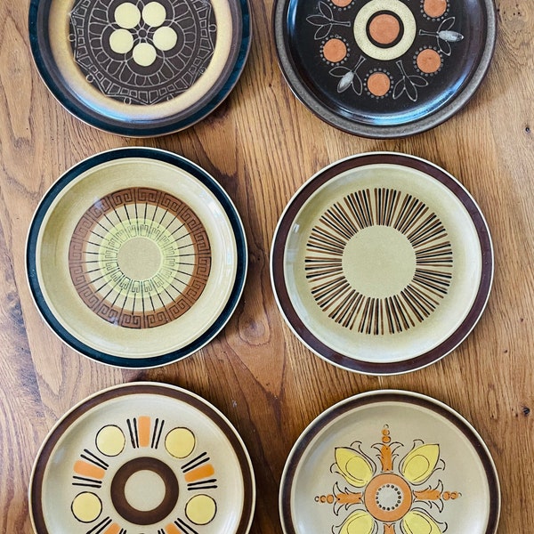 Pick Your Own Plates Mismatched Set of Vintage Stoneware Dinner Plates