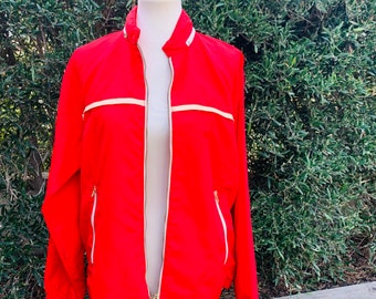 Vintage Gant Rugger Uniform Clothing Red Warm Up Jacket