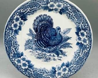 Queens Thanksgiving Blue Dinner Plates Sold Individually