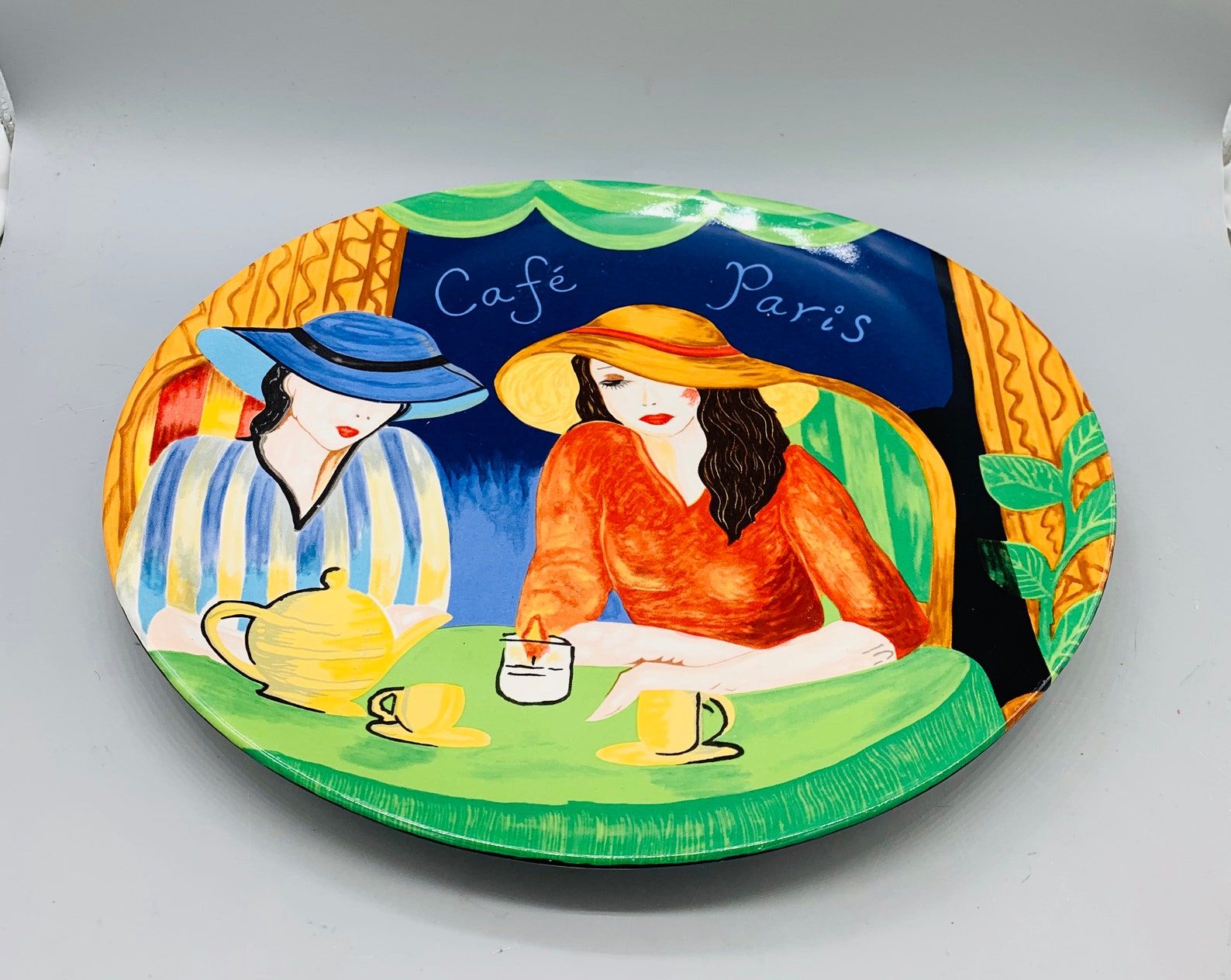 Sango Furio Cafe Paris Dinner Plates and Chop Plates Sold Etsy