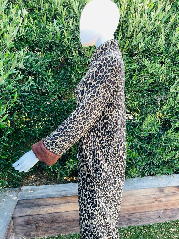 Oscar De La Renta Cheetah Zip Up Robe - image 7