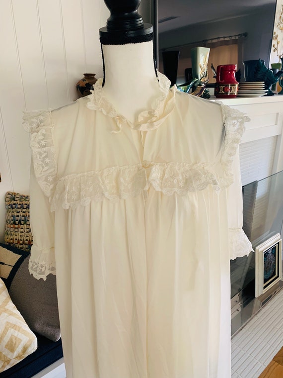 Vintage Daphne White Sheer Peignoir Set/ 1950's Retro | Etsy