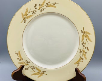 Franciscan Masterpiece Acacia Dinner Plates/ 1950’s Gold Trimmed Holiday Tableware