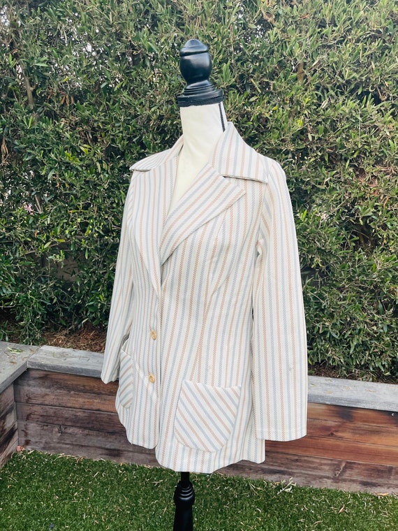 Vintage Paula Brooks Original Striped Blazer - image 4