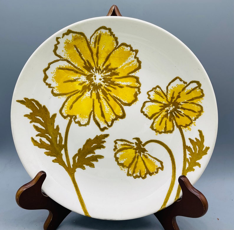 Mismatched Set of 6 Yellow Ironstone Dinner Plates Etsy