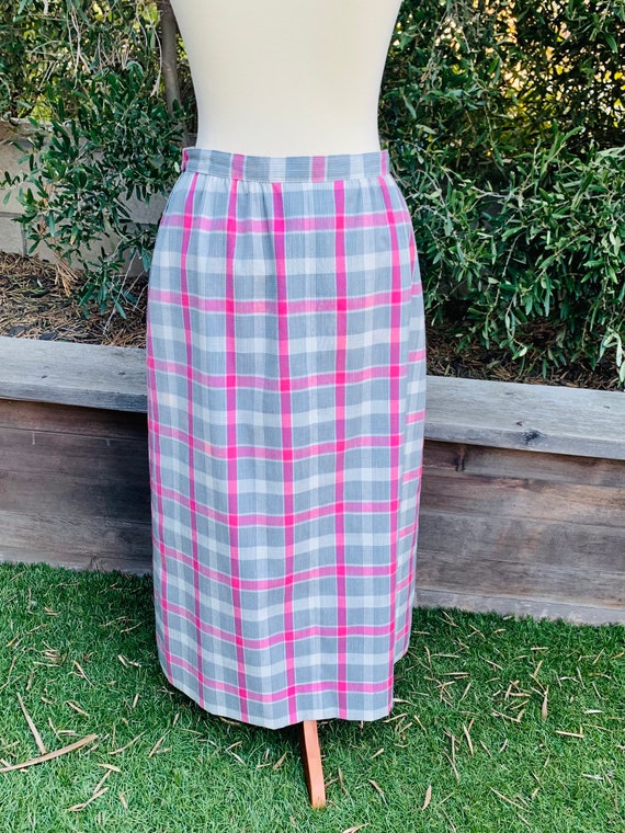 Pendleton Country Sophisticates Pink Gray Skirt - image 4