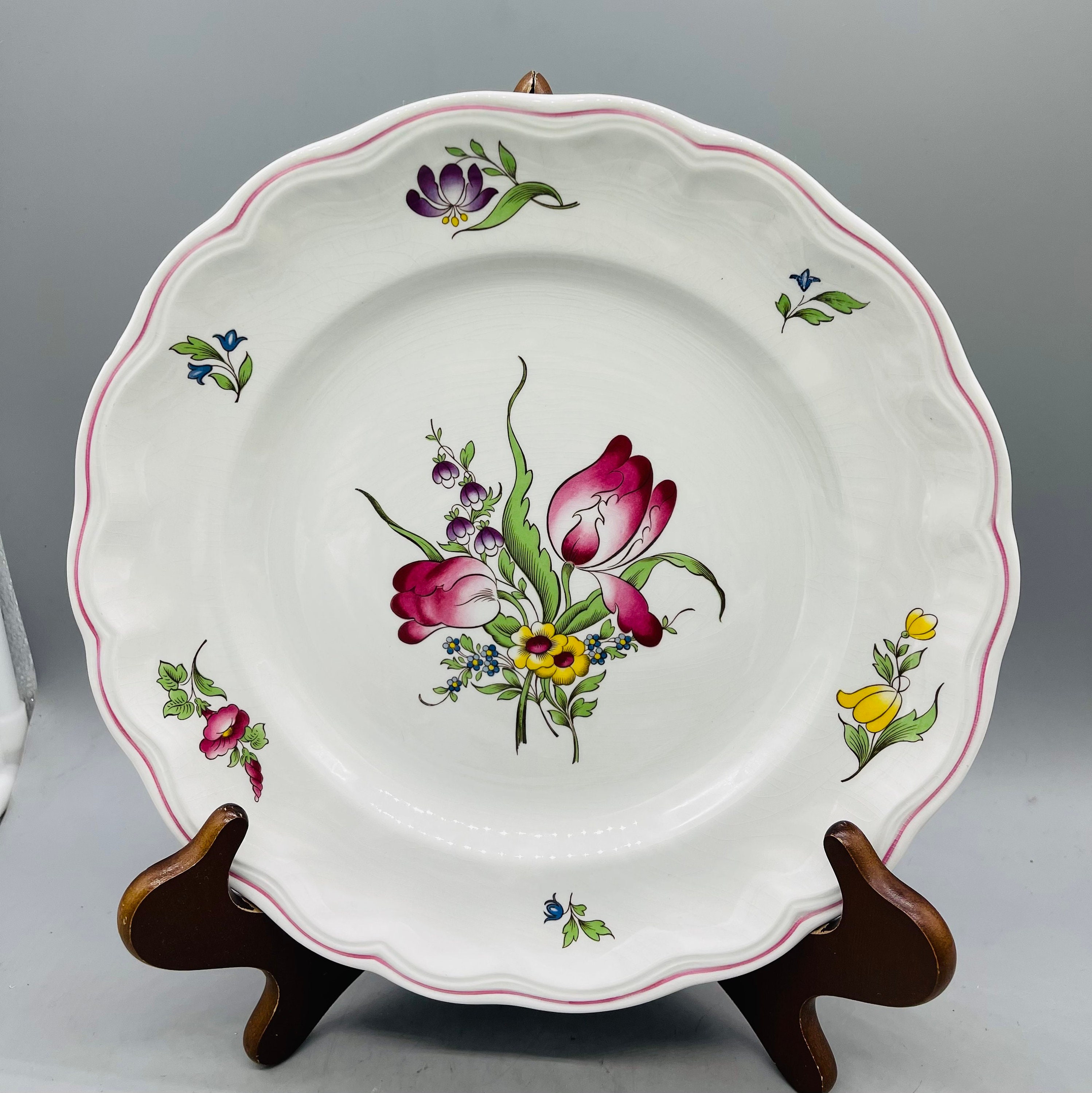 Spode Marlborough Sprays Dinner Plates and Salad Plates Sold Etsy