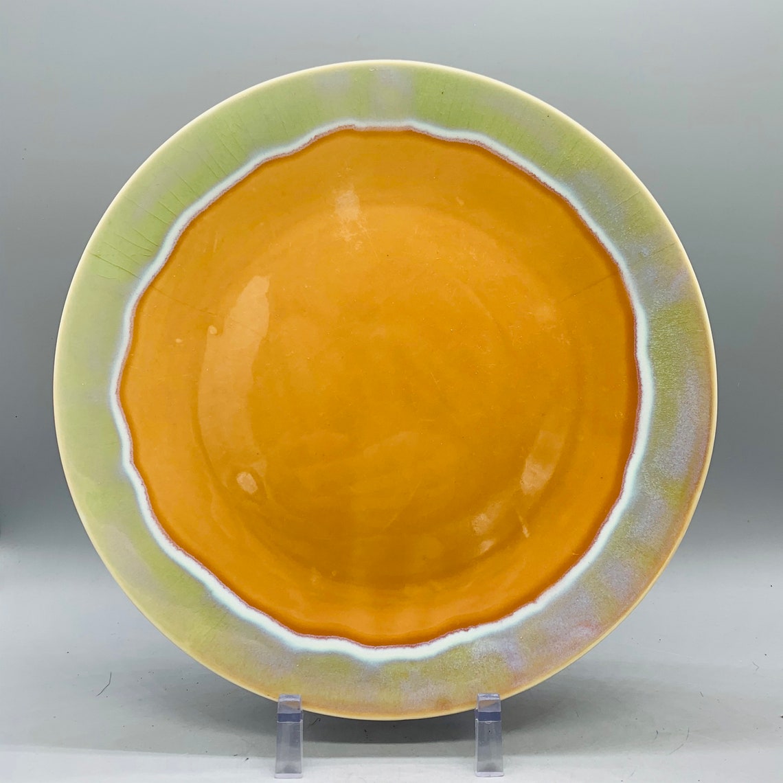 Drip Glaze Stoneware Dinner Plates Sold Individually Etsy