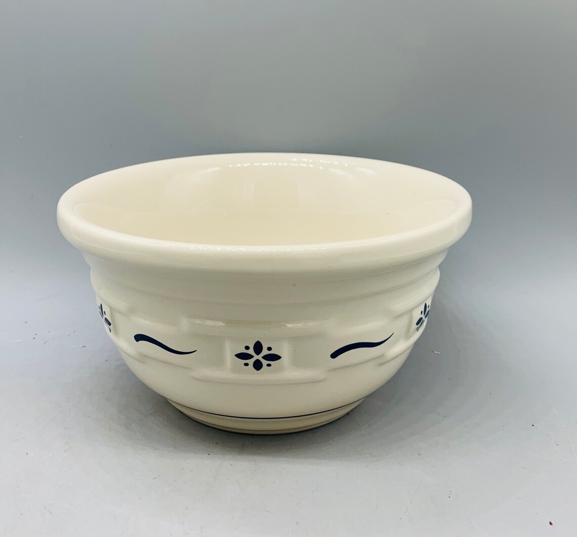 Longaberger Woven Traditions Classic Blue 6 Bowl Soup Mugs Etsy