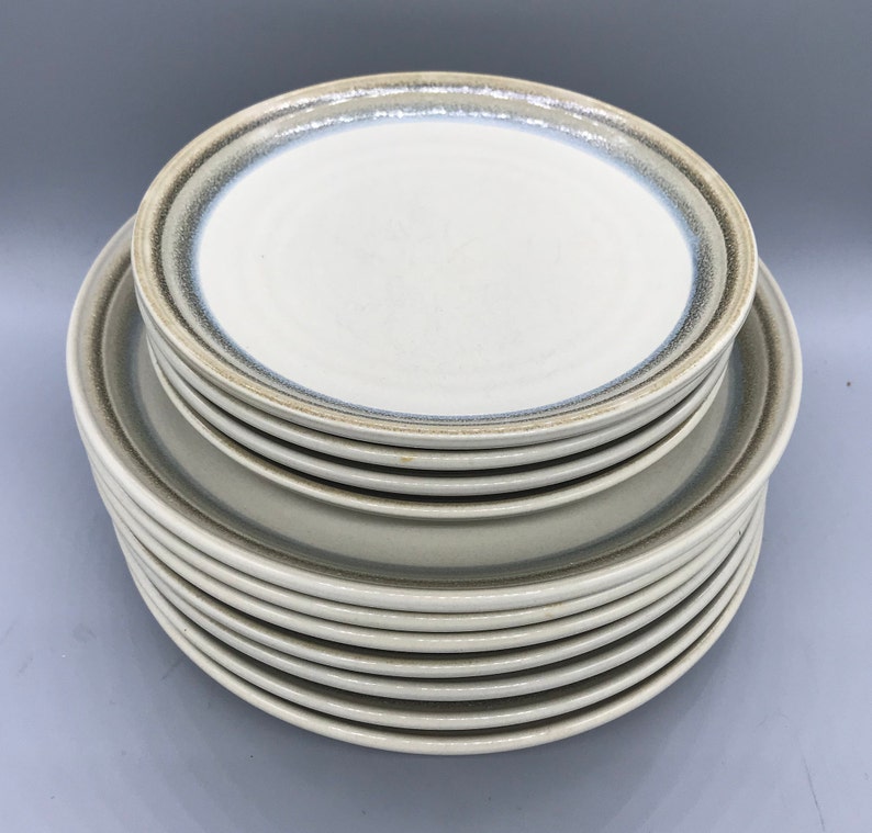 Noritake Stoneware Painted Desert Dinner Plates Salad Plates Etsy