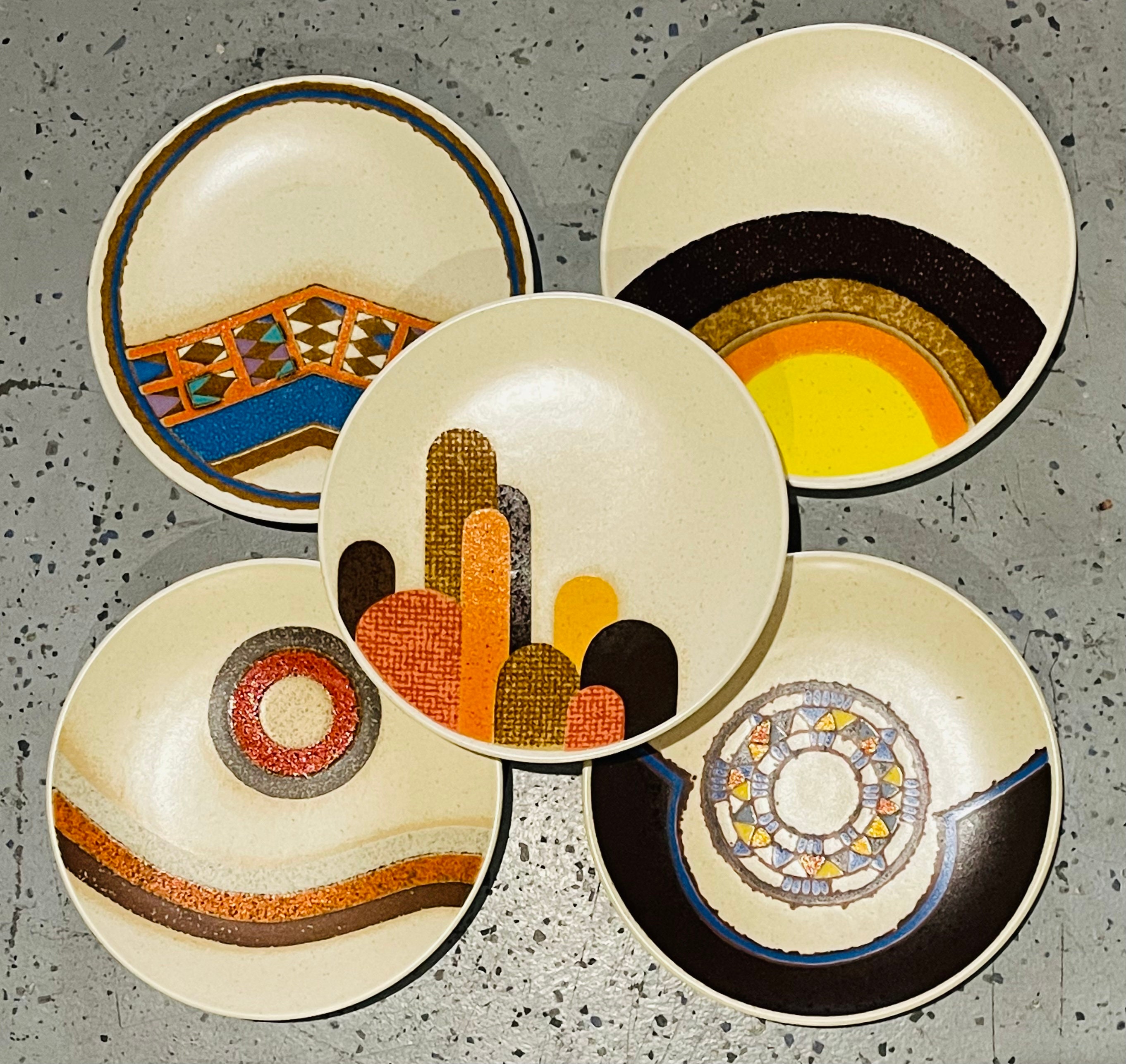 Mismatched Set of 5 Vintage Mikasa Indian Feast Dinner