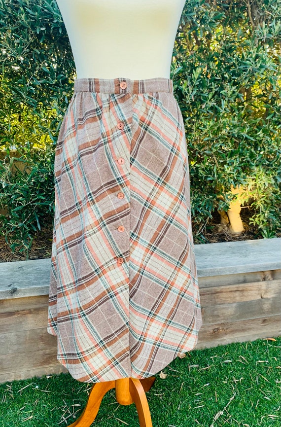 Alfred Paquette Brown Wool Skirt
