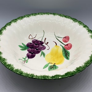 Southern Potteries Blue Ridge Dinnerware-County Fair Green Salad Plates and Fruit Fantasy Serving Bowl image 8