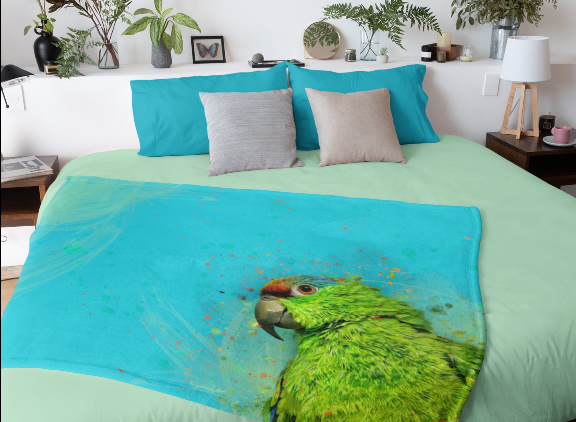 Amazon Parrot Blanket Animal Blanket Birds Blanket Pet Etsy