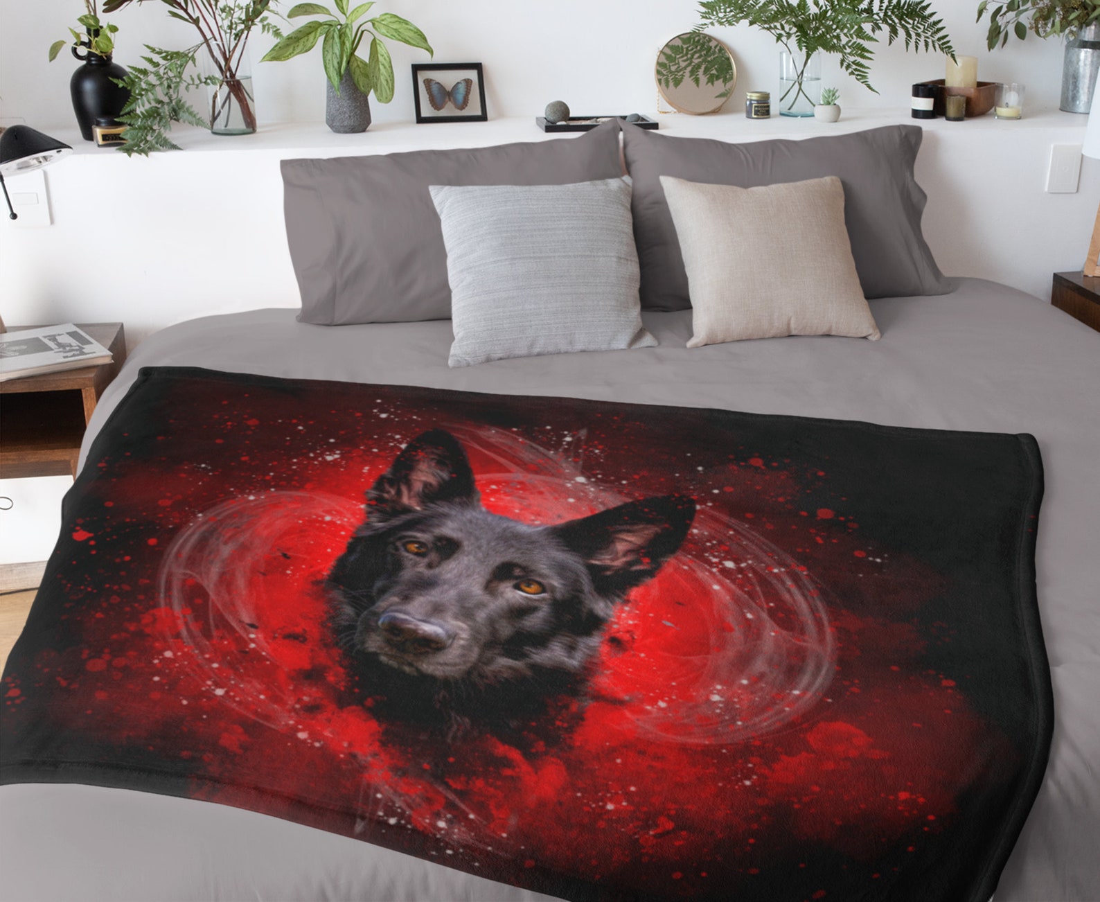 German Shepherd Blanket German Shepherd Throw Blanket German Etsy