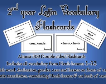 Henle Latin Grammar Rule Flashcards 1-100 _ Classical | Etsy