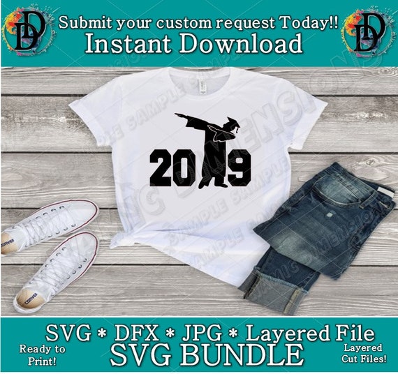 Download Class of 2019 Graduation SVG Dab Dabbing Senior High School | Etsy