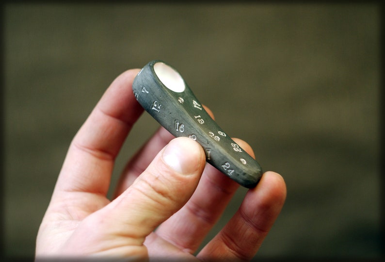Personalized pocket bowl black and white handpipe Smoking cheap tobacco pipes Unique math gift Small pipe with Numbers raku ceramics