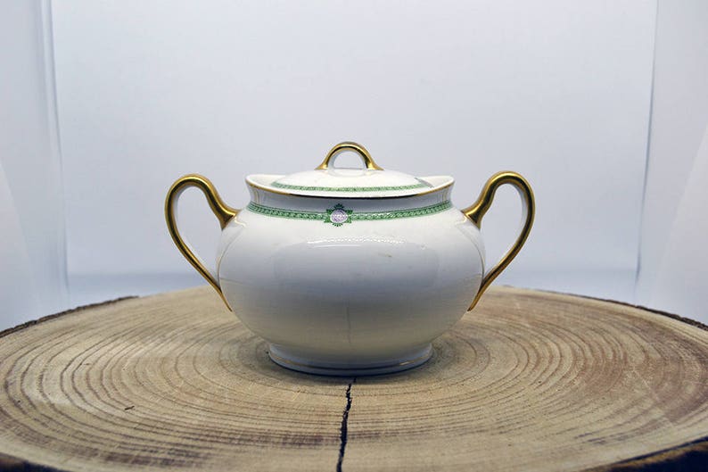 Porcelain sugar cane-Porcelaine Sugar pot image 1