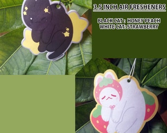 3.5 inch car sweet scent cute cat air fresheners