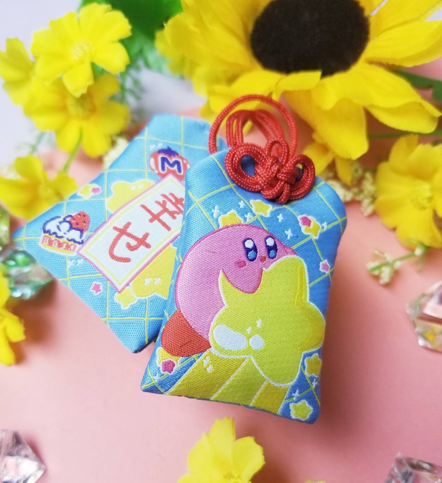 Kirby Happiness Fabric Omamori Charm