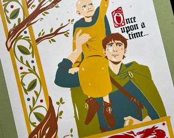 アコツク童話のスクリーン印刷