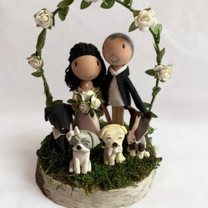 Custom Rustic Wedding Cake Topper Mr Mrs Cake Topper Peg Doll Cake Topper Personalized Cake